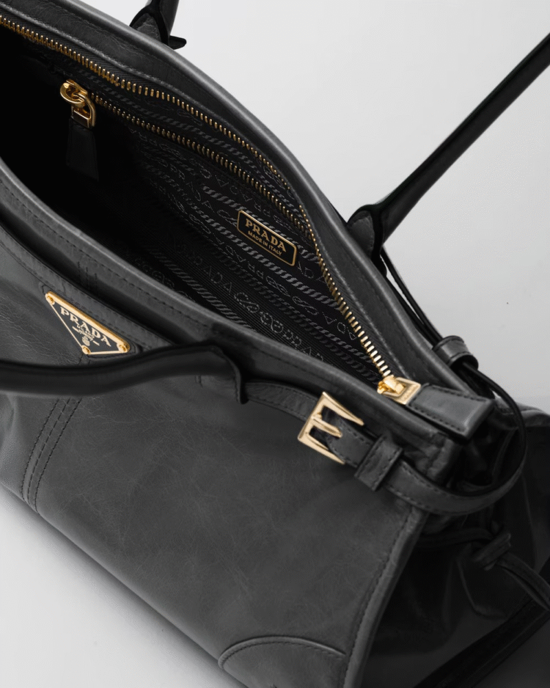 PRADA BONNIE MEDIUM LEATHER HANDBAG - Image 5