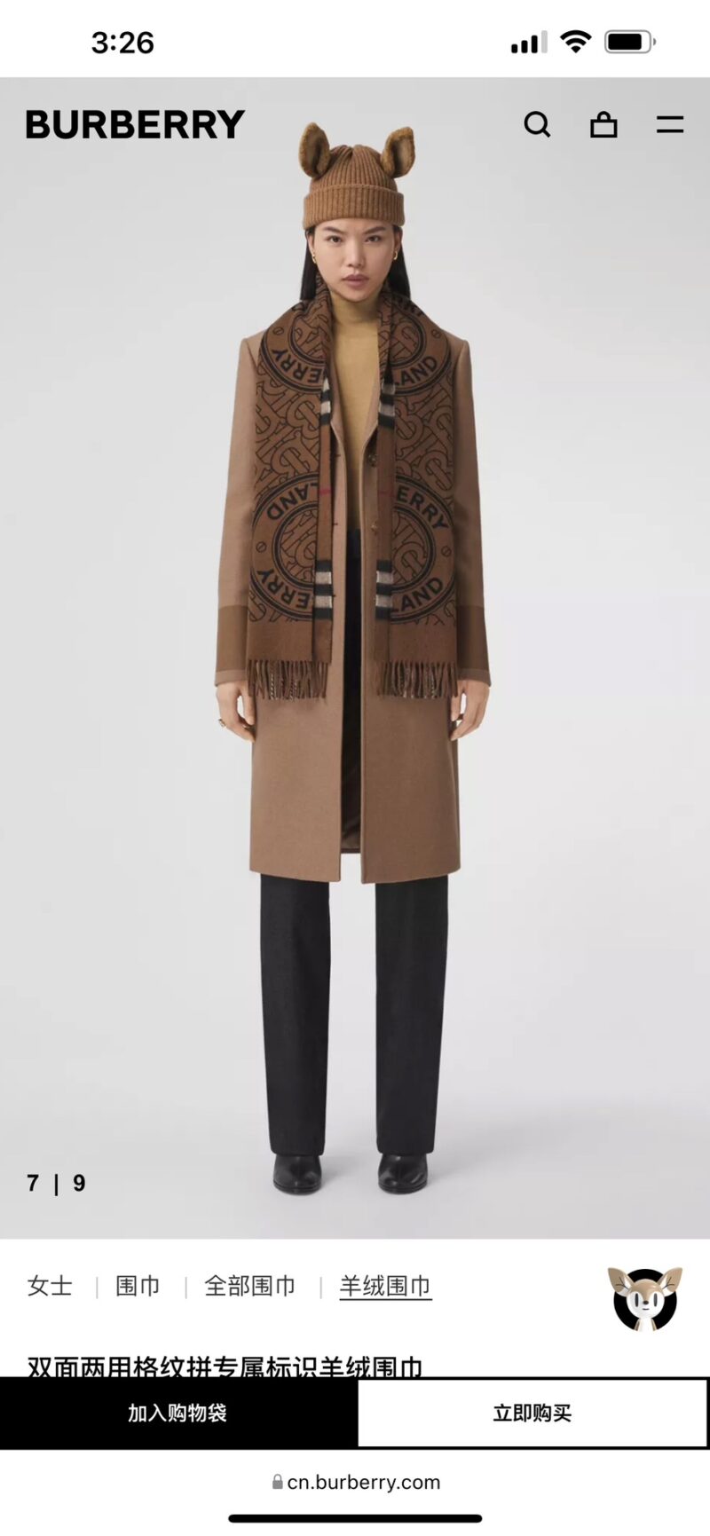 Burberry Scarf-168x30CM - Image 10