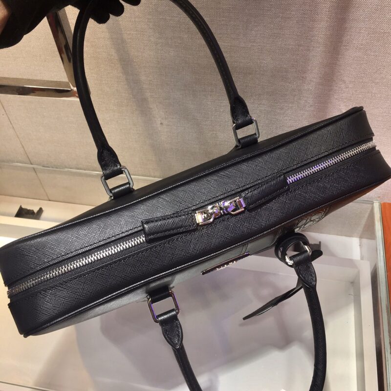Prada Saffiano Top HandleBag-2VE011D-36*28*6.5CM - Image 7