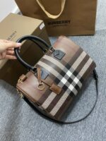 Burberry Bowling Bag-30*15*21CM - Image 3