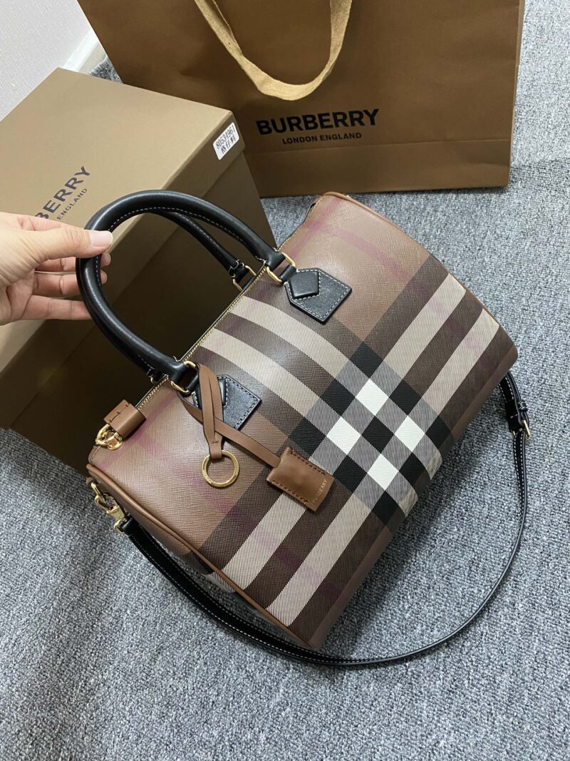 Burberry Bowling Bag-30*15*21CM - Image 3