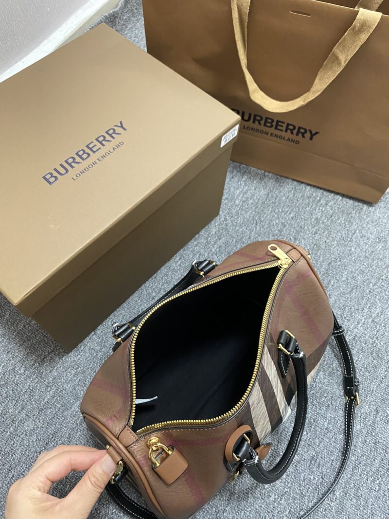 Burberry Bowling Bag-30*15*21CM - Image 6
