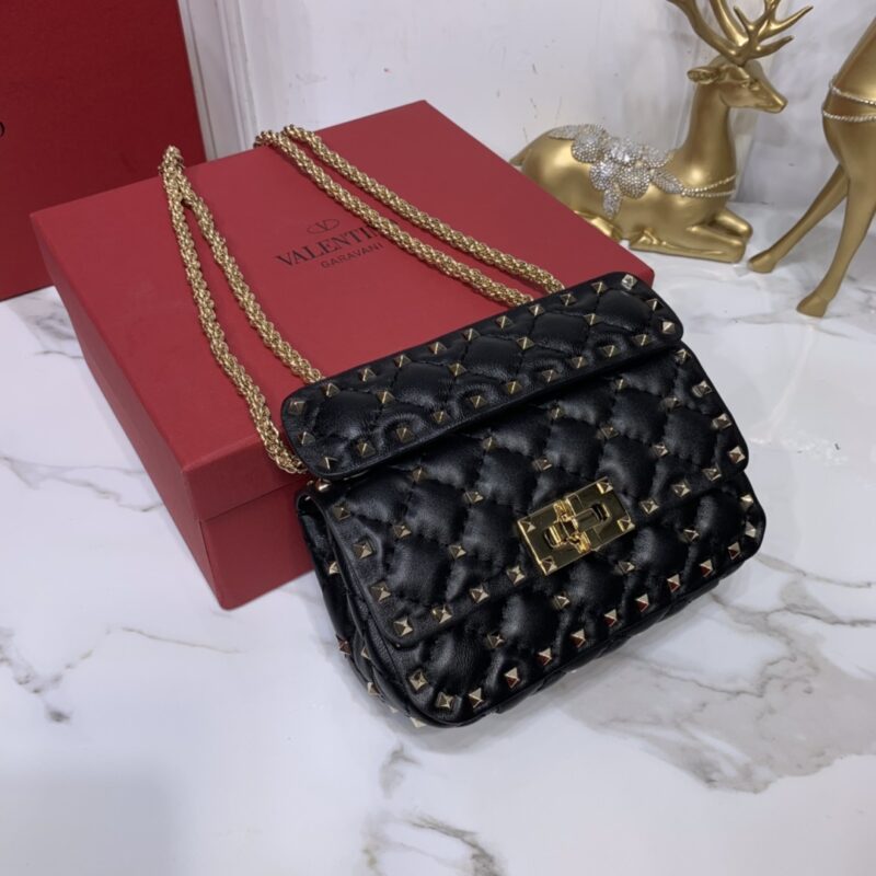 Valentino Garavani Rockstud Spike Bag-17x10x5.5CM - Image 6