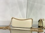 Valentino Garavani Locò Shoulder Bbag In Calfskin With Metallic VLogo-27*13*6CM - Image 3