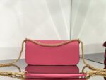 Valentino Garavani Locò Shoulder Bbag In Calfskin With Metallic VLogo-27*13*6CM - Image 2