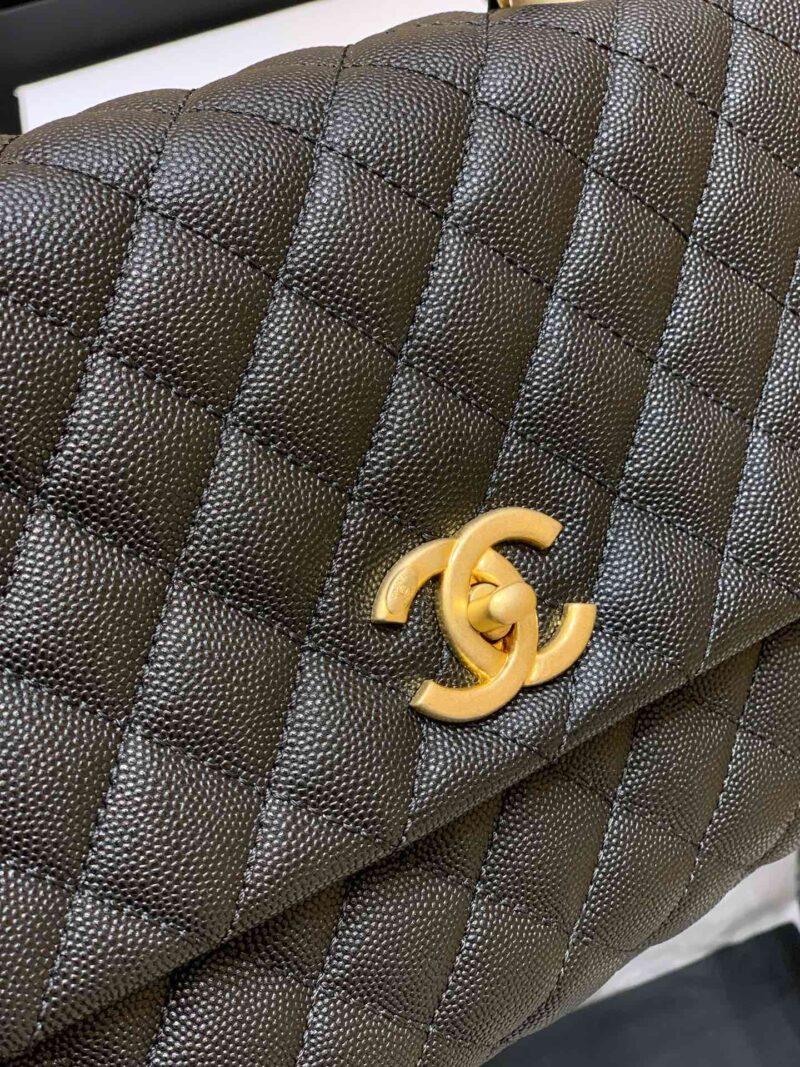 Ch@nel Coco Handlebag-Lizard Handle-28CM - Image 3