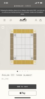 Hermes Blankets-170*135cm - Image 2