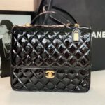Ch@nel Patent Leather Briefcaseg-31.5*31*9CM