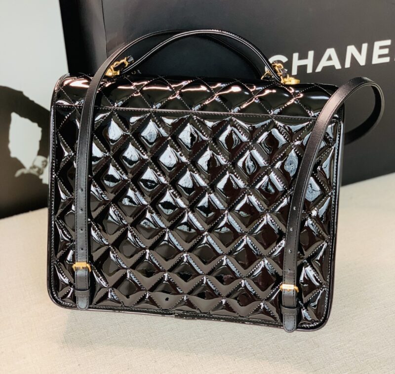 Ch@nel Patent Leather Briefcaseg-31.5*31*9CM - Image 2