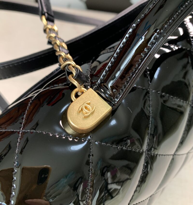 Ch@nel Patent Leather Briefcaseg-31.5*31*9CM - Image 6