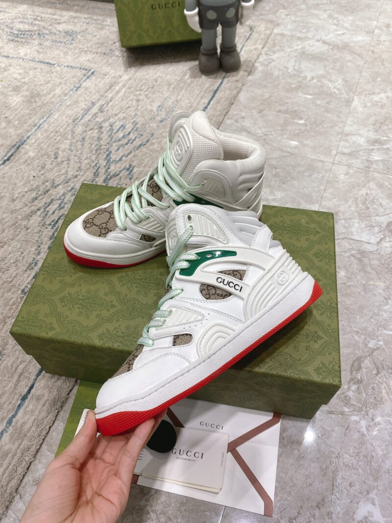 Gucci Basket Sneakers - Image 5