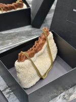 YSL Mini Leather Shoulder Bbag-24x14x4CM - Image 4