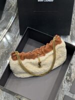 YSL Mini Leather Shoulder Bbag-24x14x4CM - Image 5