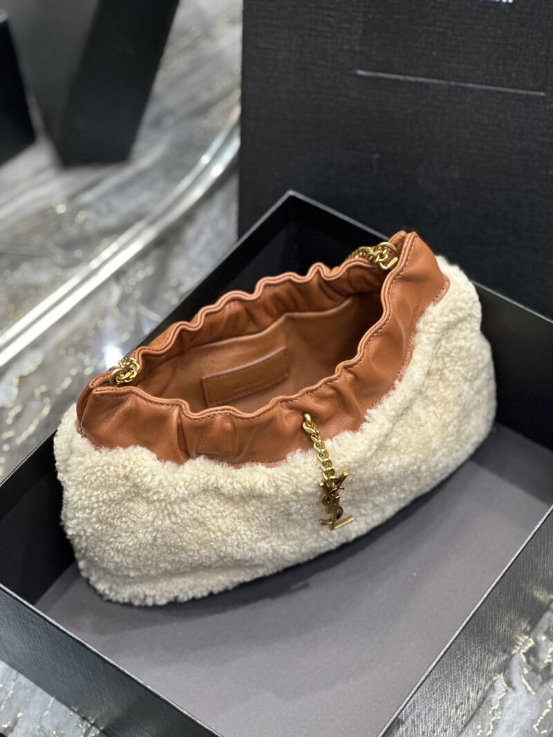 YSL Mini Leather Shoulder Bbag-24x14x4CM - Image 7