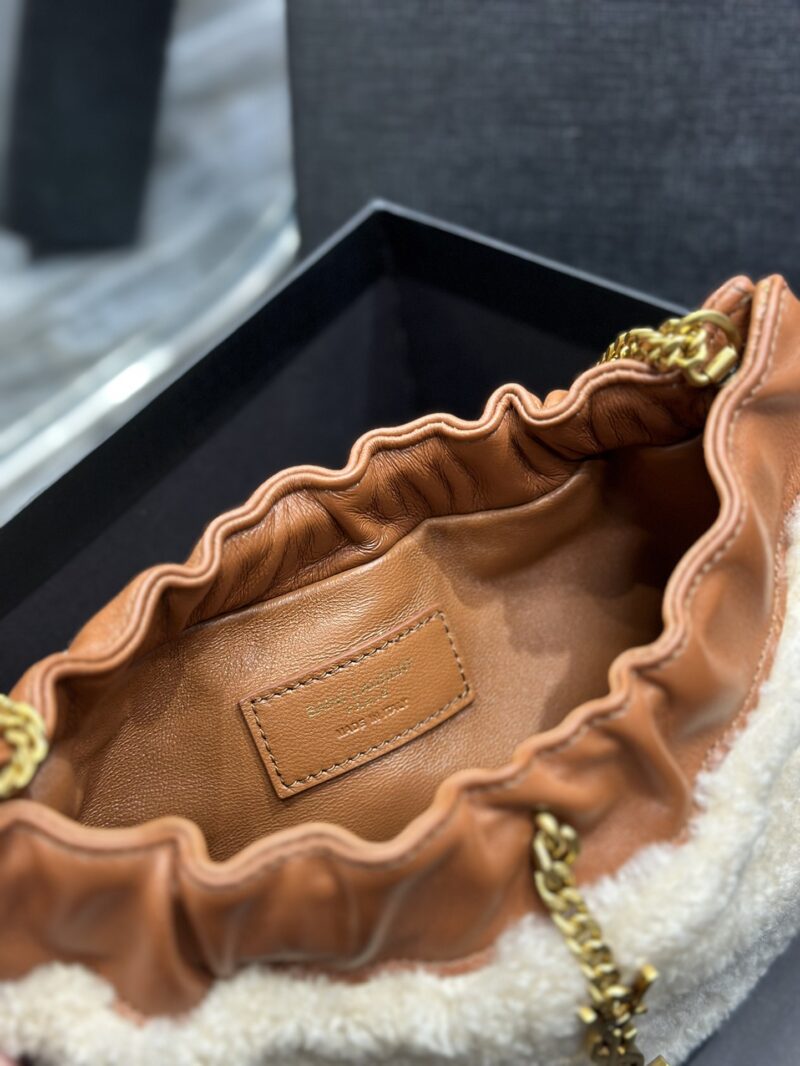 YSL Mini Leather Shoulder Bbag-24x14x4CM - Image 8