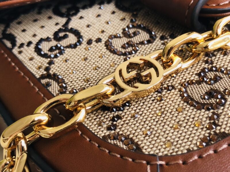 Gucci 1955 Horsebit Shoulder Bag-20.6*14.4*5.1CM - Image 4