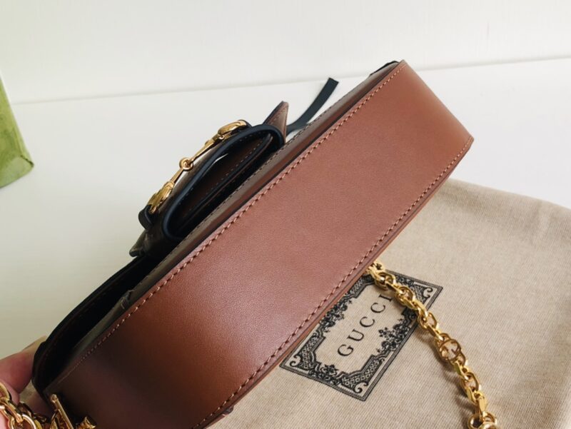 Gucci 1955 Horsebit Shoulder Bag-20.6*14.4*5.1CM - Image 7