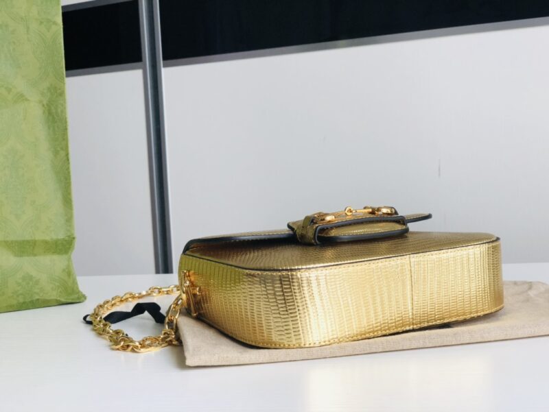 Gucci 1955 Horsebit Shoulder Bag-20.6*14.4*5.1CM - Image 4