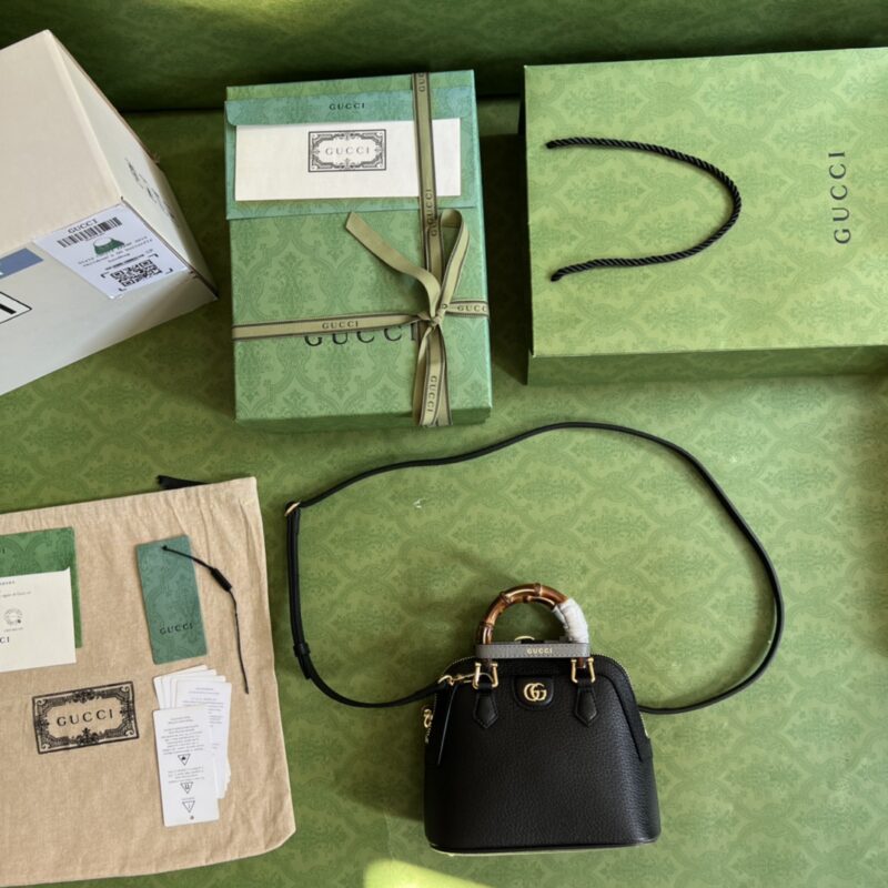 Gucci Diana Bamboo Mini Tot Bag-20x16x8.5CM - Image 9