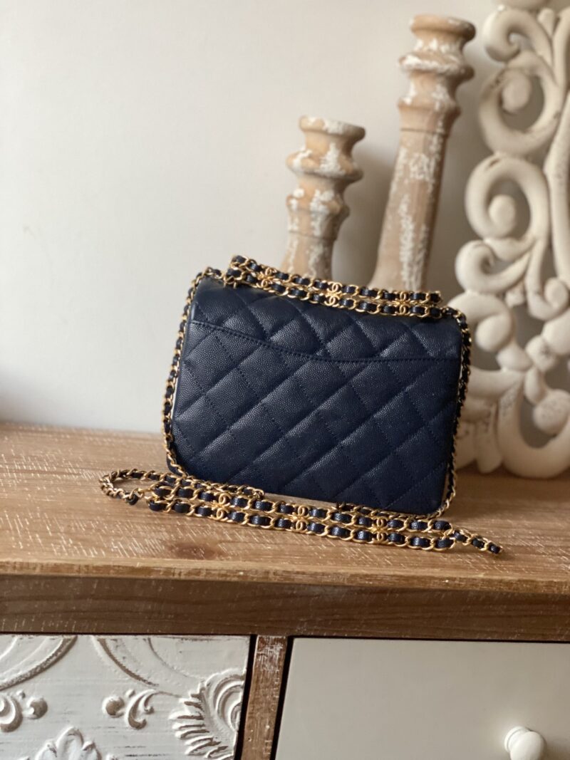 Ch@nel Flap Bag-13*20*9.5CM - Image 8