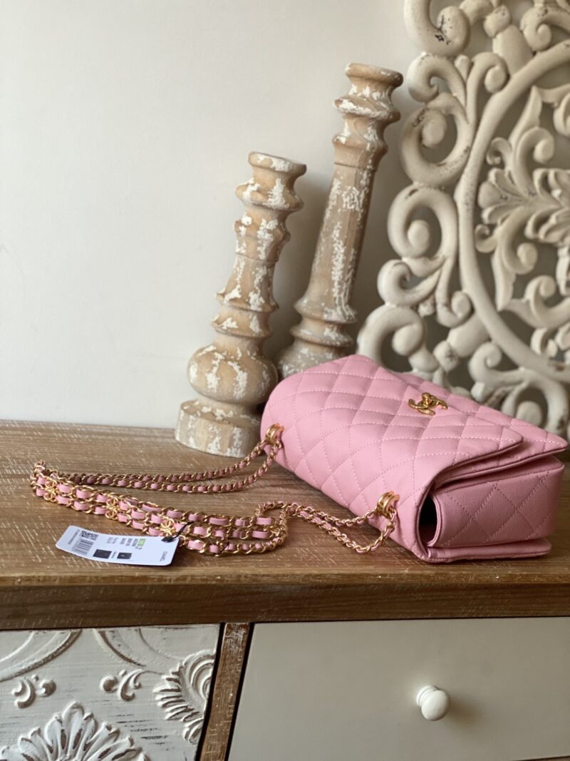 Ch@nel Flap Bag-16*23*11.5CM - Image 9