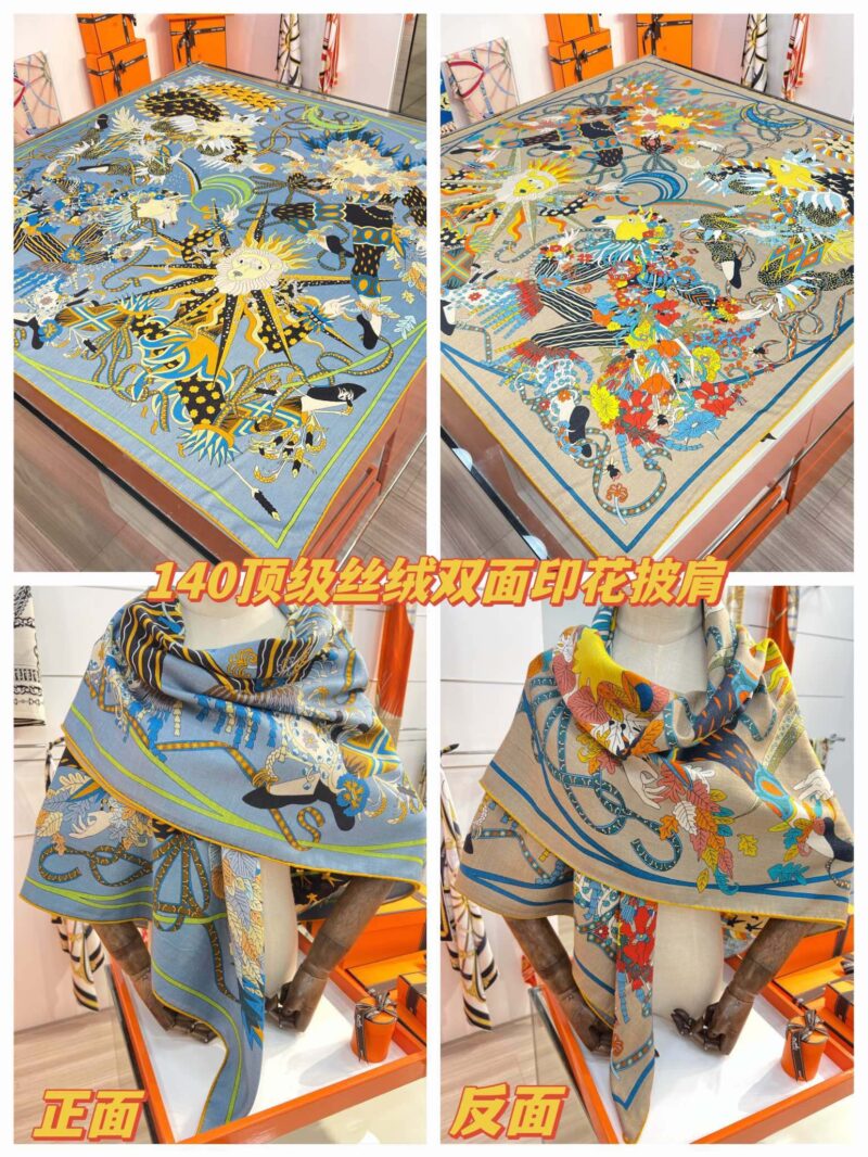 Hermes Shawls-140*140cm - Image 3