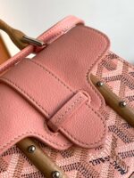 Goyard Coated Canvas and Leather Saigon Top Handle Bag-11.5x7x14.5CM - Image 6