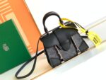 Goyard Coated Canvas and Leather Saigon Top Handle Bag-11.5x7x14.5CM