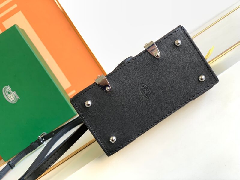 Goyard Coated Canvas and Leather Saigon Top Handle Bag-11.5x7x14.5CM - Image 6