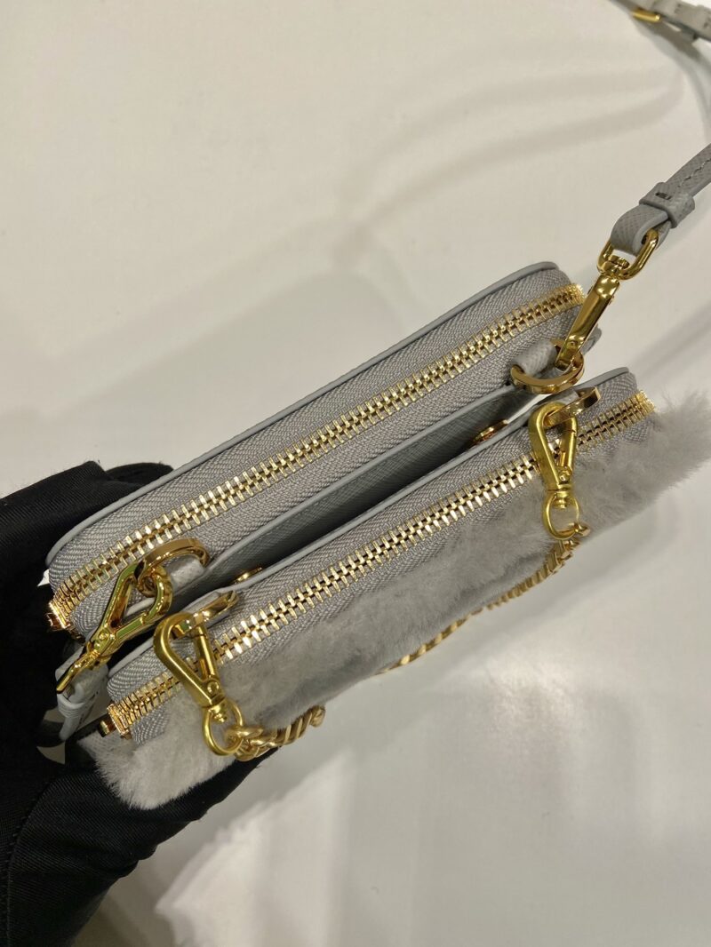 Prada 1NR015 Double Triangle Bag -15*10*5CM - Image 14