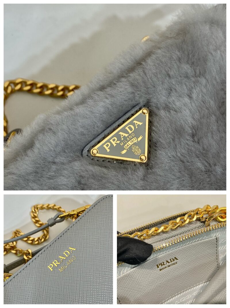 Prada 1NR015 Double Triangle Bag -15*10*5CM - Image 15
