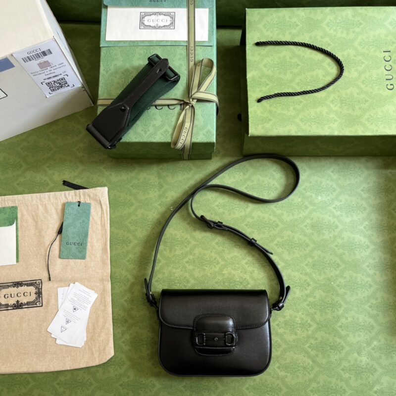 Gucci 1955 Horsebit Shoulder Bag-20.6*14.4*5.1CM - Image 9