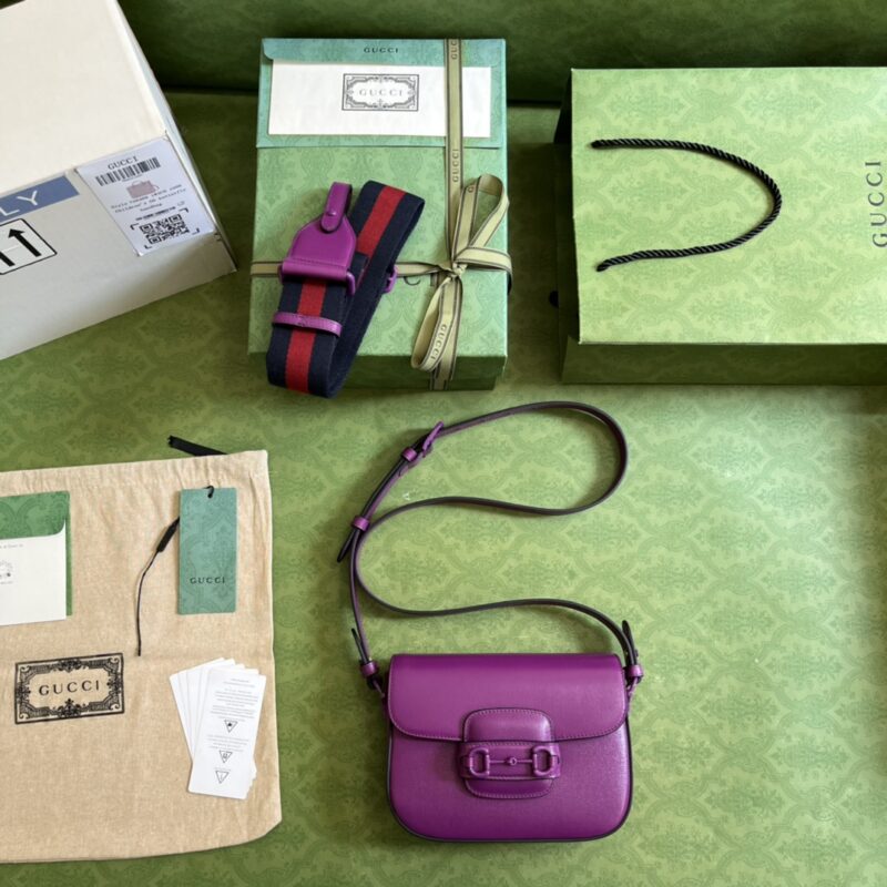 Gucci 1955 Horsebit Shoulder Bag-20.6*14.4*5.1CM - Image 9