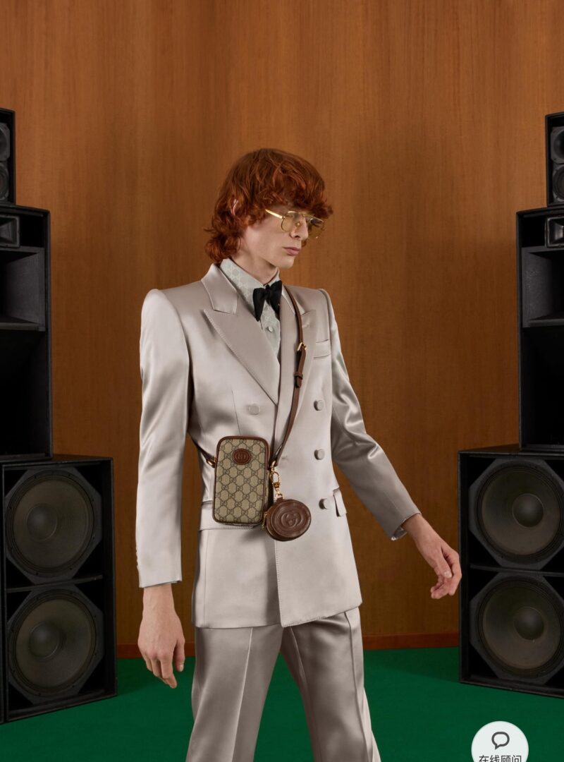 Gucci Interlocking Double G Phone Bag-10.5*18*3CM - Image 2