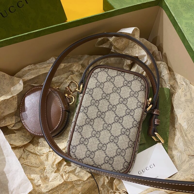 Gucci Interlocking Double G Phone Bag-10.5*18*3CM - Image 7