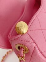 Ch@nel Vintage Saddle Bag-19*16*7CM - Image 7