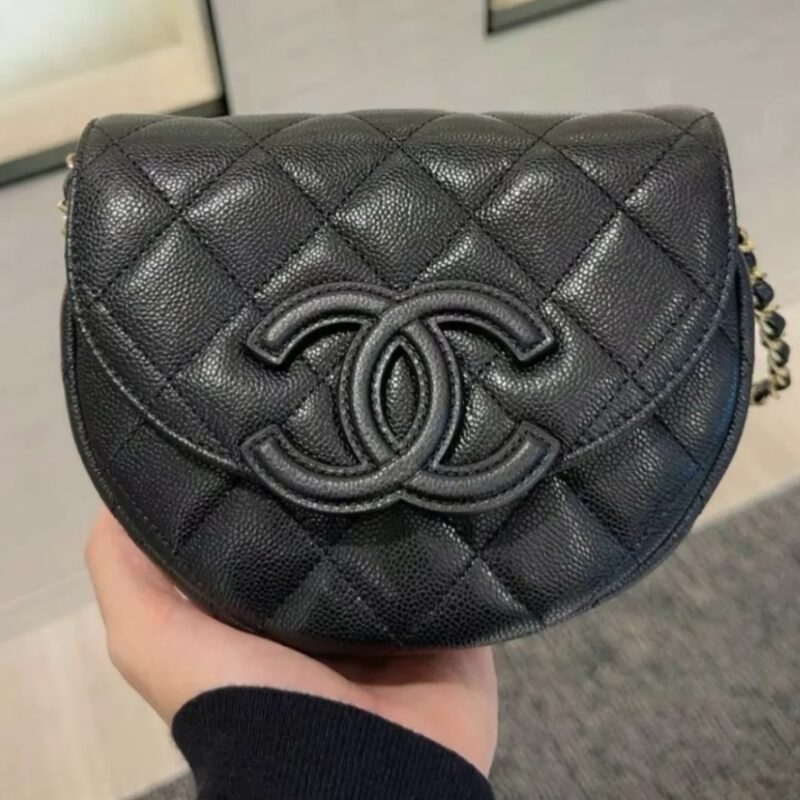 Ch@nel Vintage Saddle Bag-19*16*7CM - Image 2