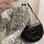 Ch@nel Vintage Saddle Bag-19*16*7CM - Image 5