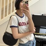 Ch@nel Vintage Saddle Bag-19*16*7CM - Image 7