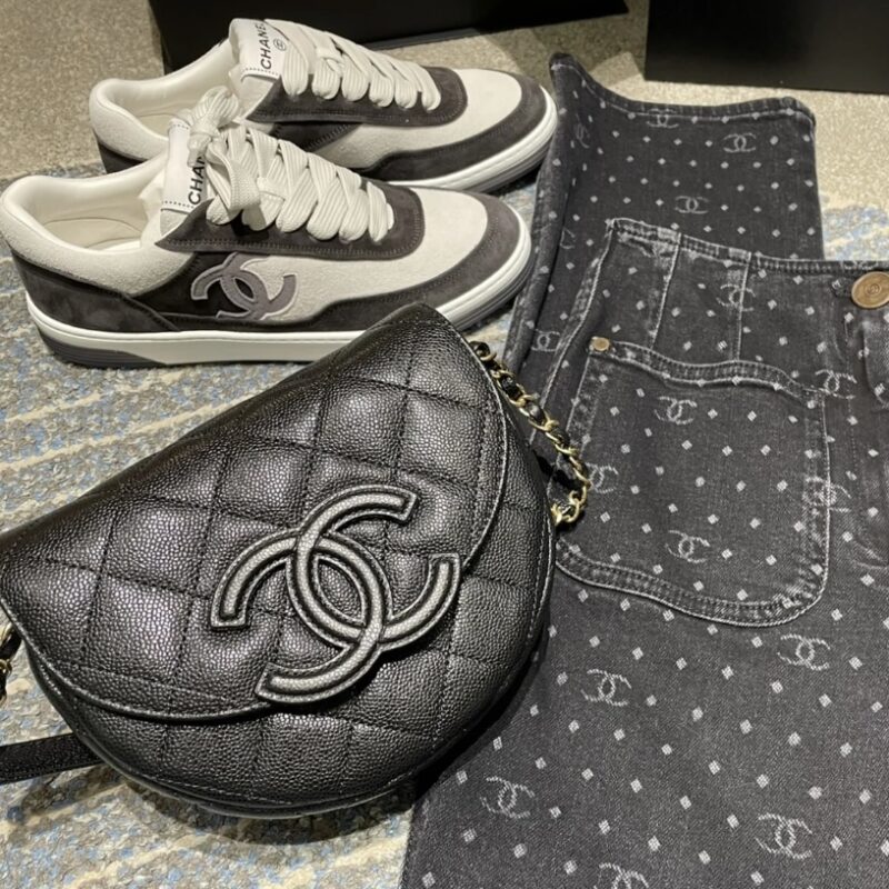 Ch@nel Vintage Saddle Bag-19*16*7CM - Image 12