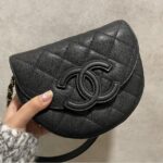 Ch@nel Vintage Saddle Bag-19*16*7CM - Image 15