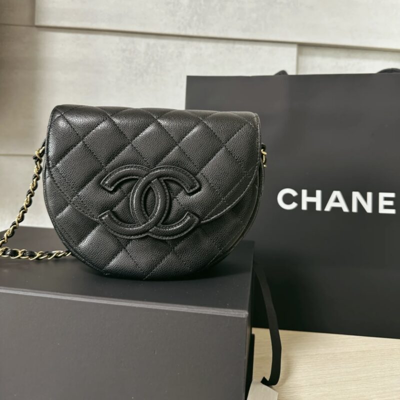 Ch@nel Vintage Saddle Bag-19*16*7CM - Image 17