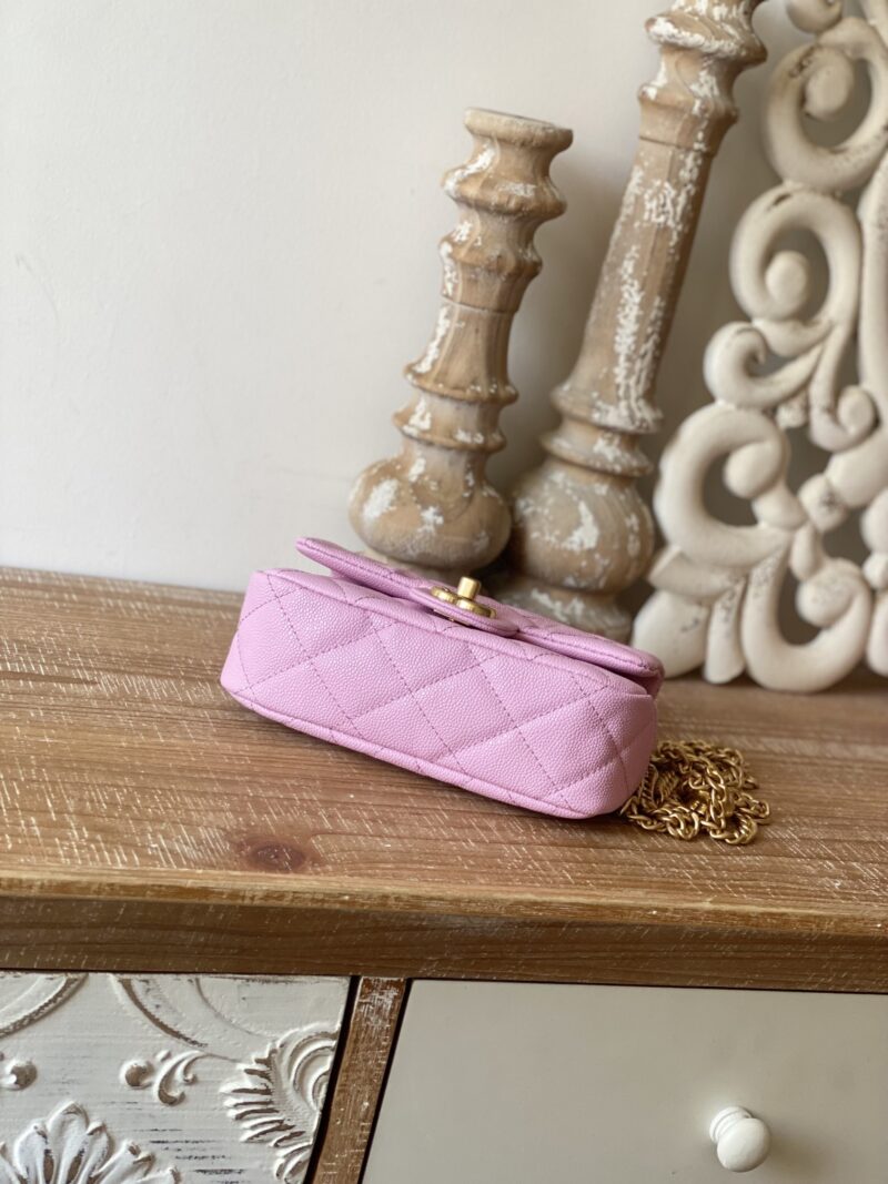 Ch@nel Flap Bag-12*19*8CM - Image 4