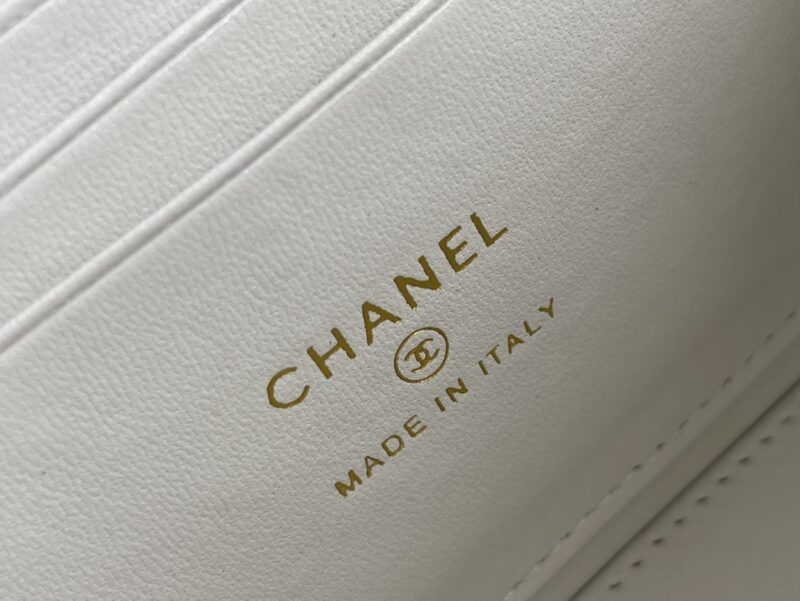 Ch@nel Cosmetic Bag-Lambskin-18CM - Image 9