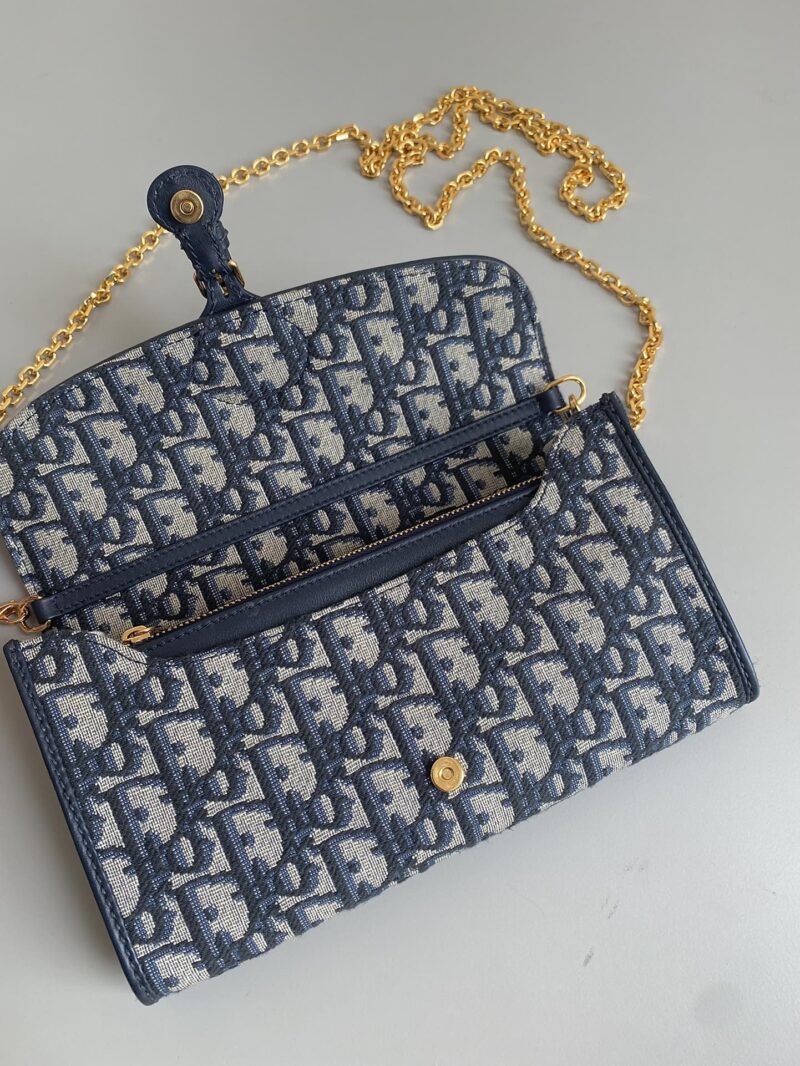 Di0r Bobby Wallet On Chain Bag-21.5×12×4CM - Image 4