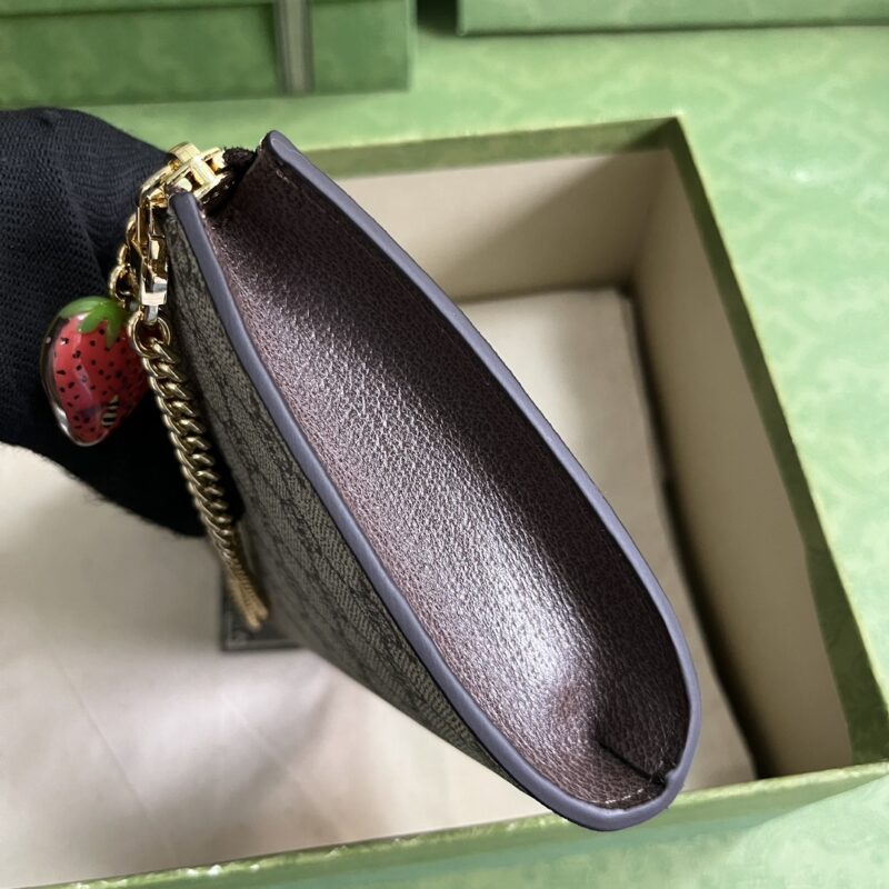 Gucci Strawberry Wristlet Bag-20*13.2*2CM - Image 4