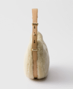 Prada Arqué shearling and leather shoulder bag - Image 6