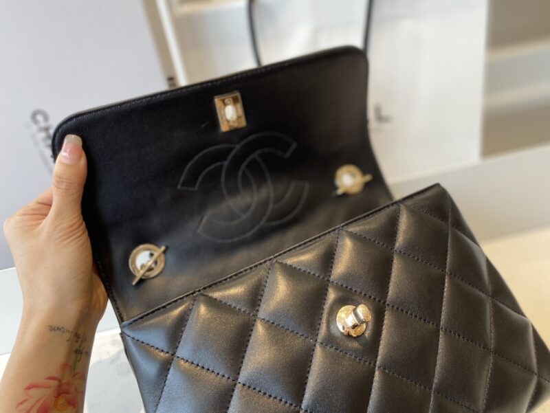 Ch@nel Trendy CC-Champagne Gold-25*17*12CM - Image 3