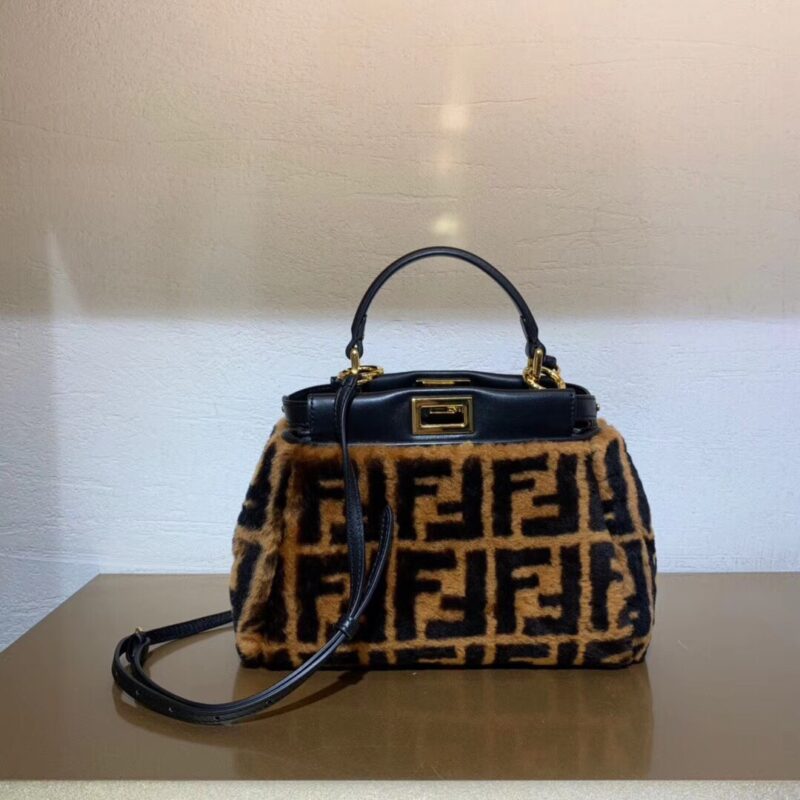 Fendi Peekaboo Handbags-27CM - Image 6