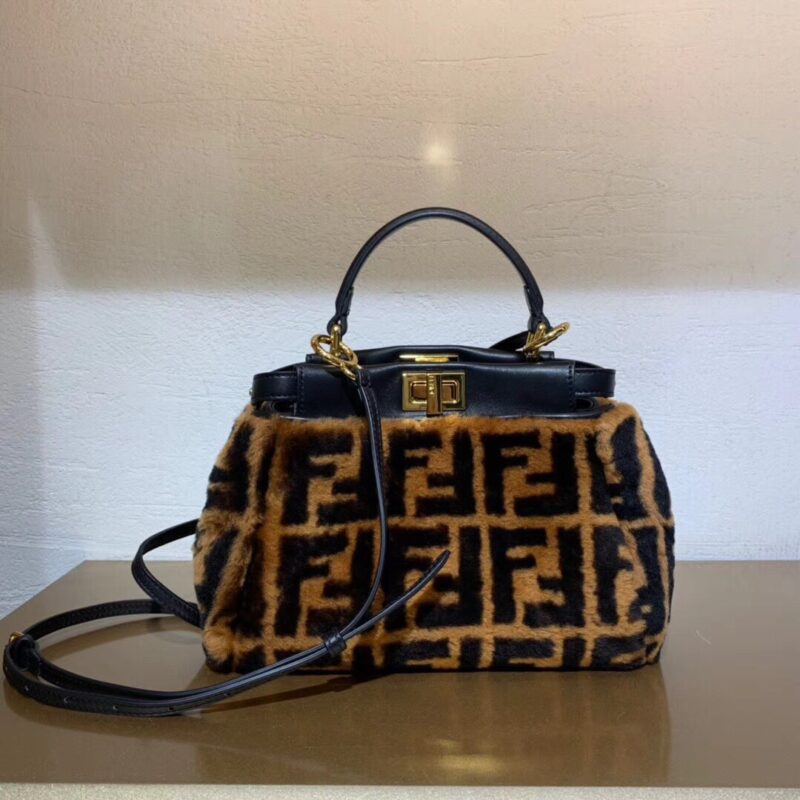 Fendi Peekaboo Handbags-27CM - Image 8